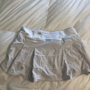 White lululemon tennis skirt